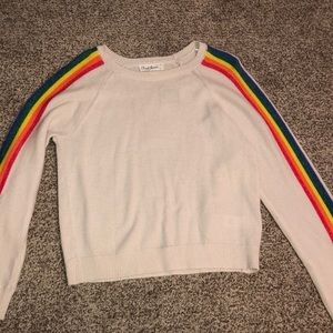Sweater with Rainbow Stripes